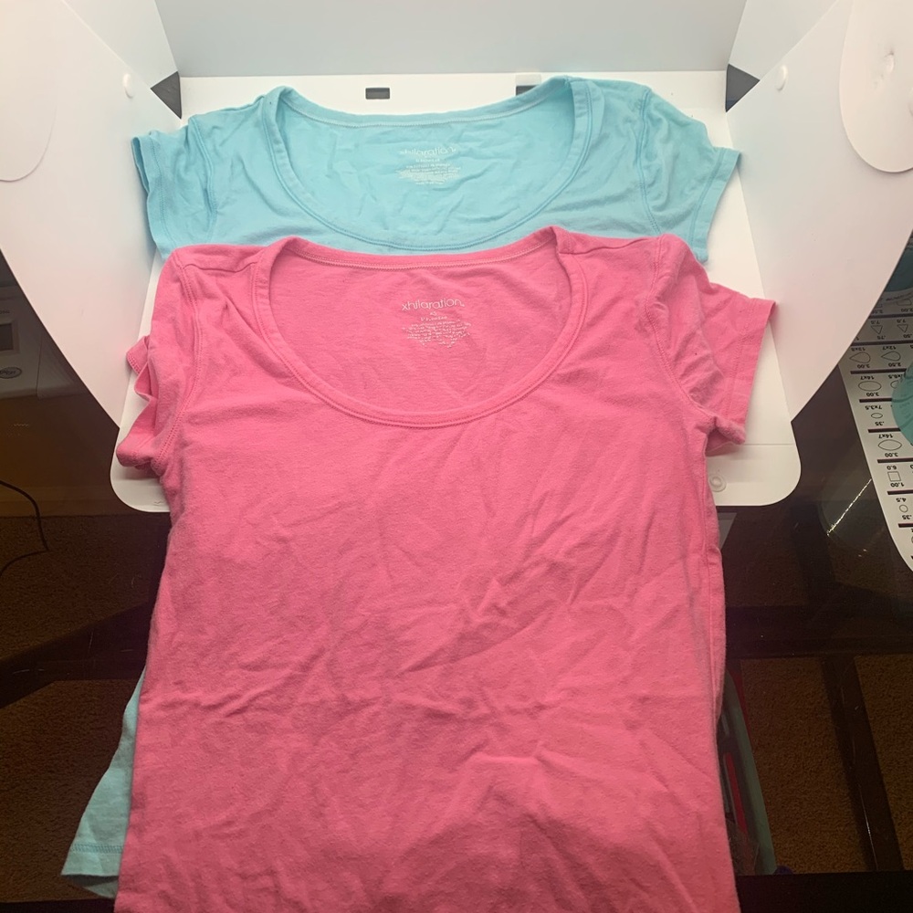 Xhilaration Pink and Blue Short Sleeve Tees